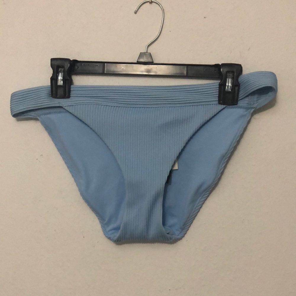 *3 for $10* Hollister blue ribbed bikini bottom xl
